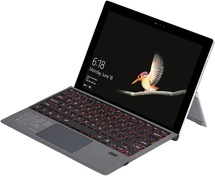Vezeték nélküli Bluetooth billentyűzet háttérvilágítással és érintőpadal a Surface Pro-hoz – Nexora