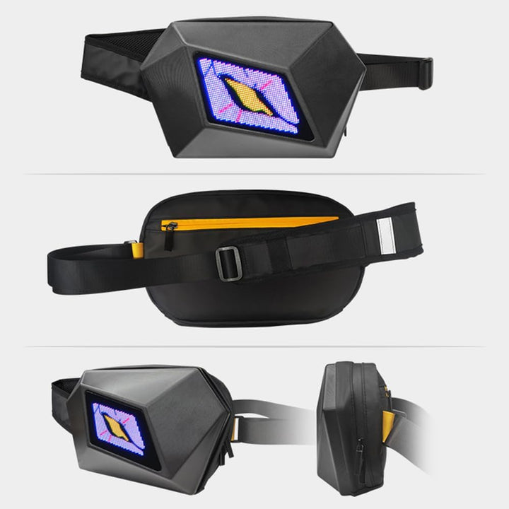 LED Moto Crossbody Táska Programozható Kijelzővel – Nexora