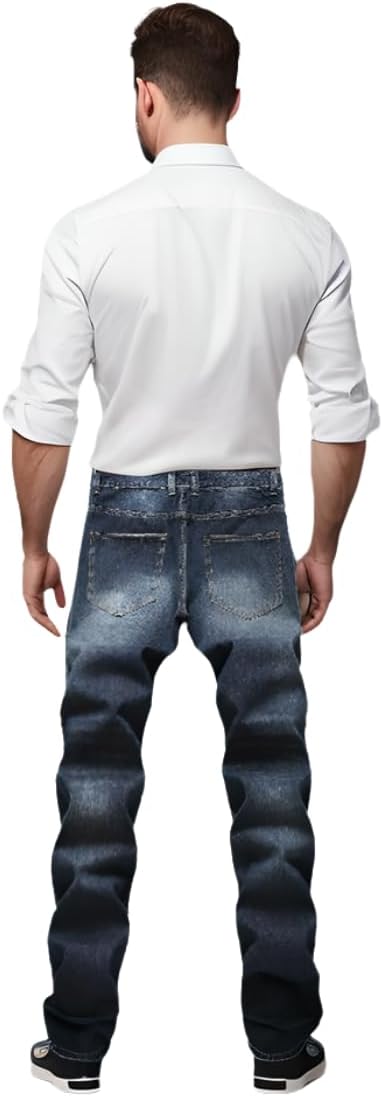 AA OOS Férfi Slim-Fit Koptatott Farmer - Mick