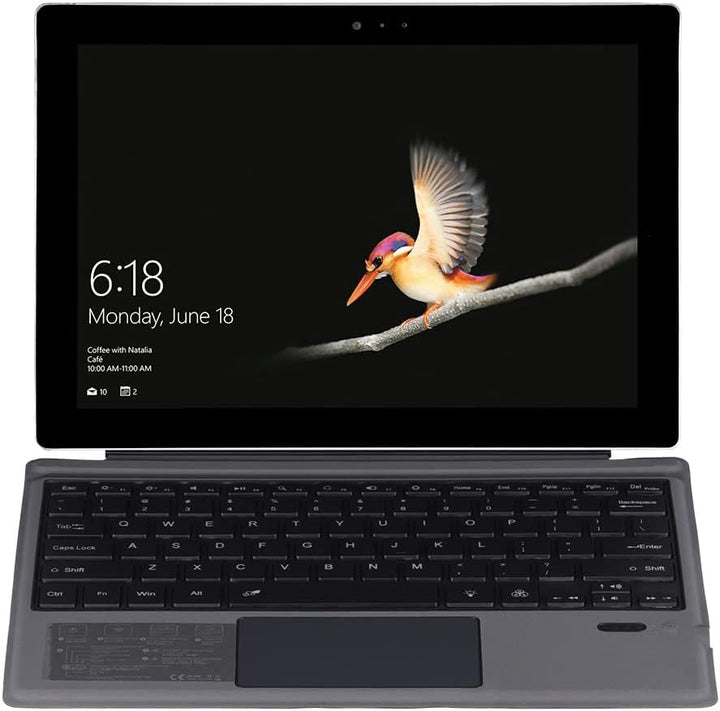 Vezeték nélküli Bluetooth billentyűzet háttérvilágítással és érintőpadal a Surface Pro-hoz – Nexora