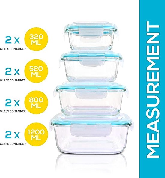 Boroszilikát Üveg Ebédeltető - GlassGuard Bento
