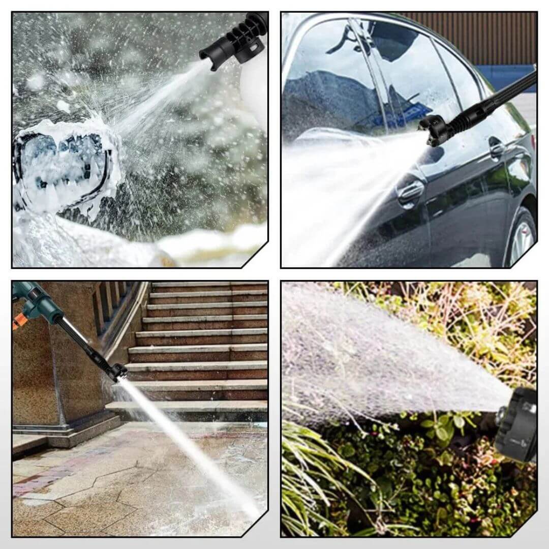 Vezeték nélküli magasnyomású mosó autóhoz és kerthez – HydroSwift