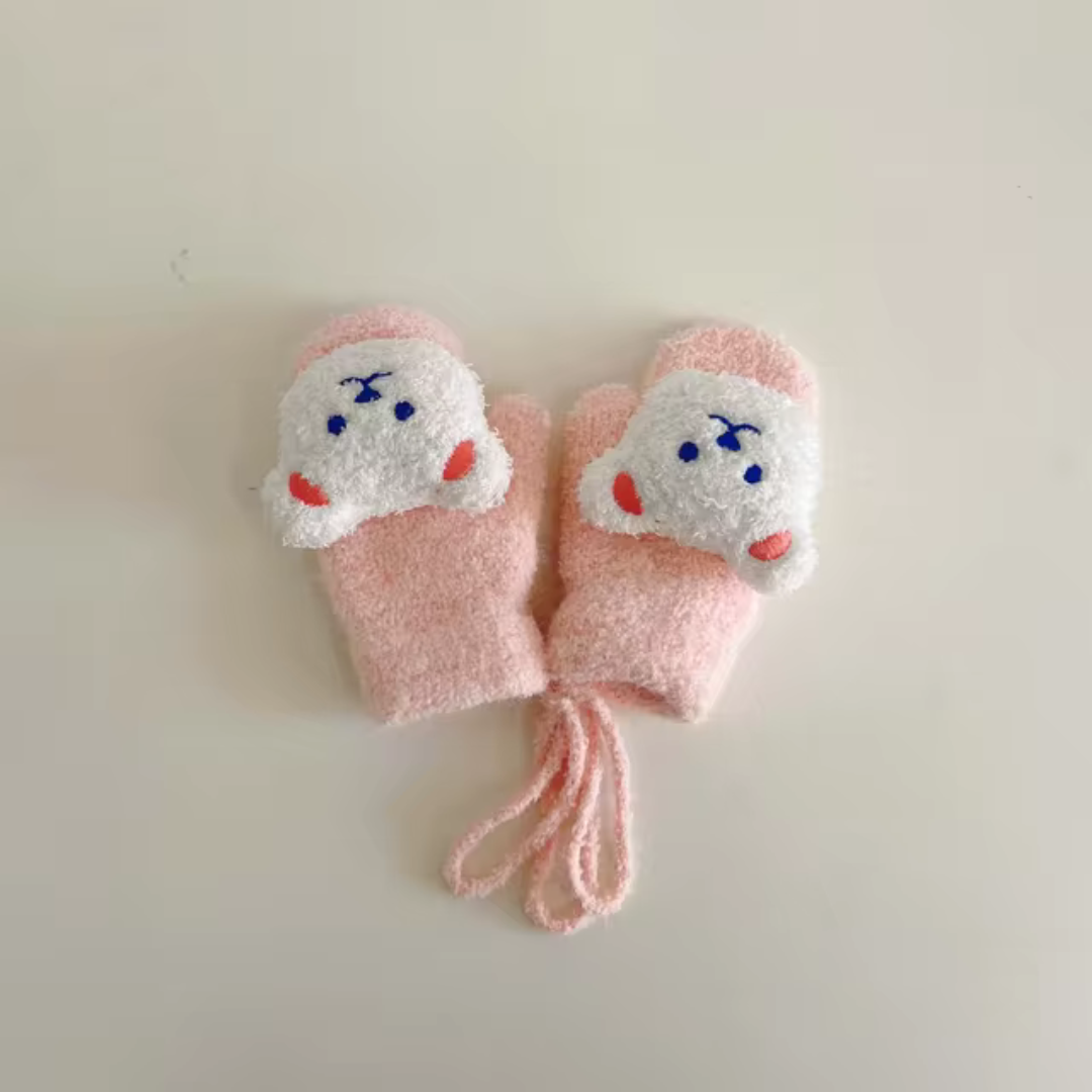 Gyermek Kesztyű Medvearccal – TinyBear Kesztyűk