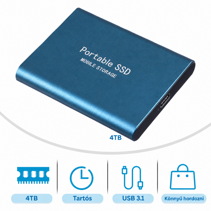 Strapabíró 30 TB-os külső SSD – ultragyors, megbízható tárhely