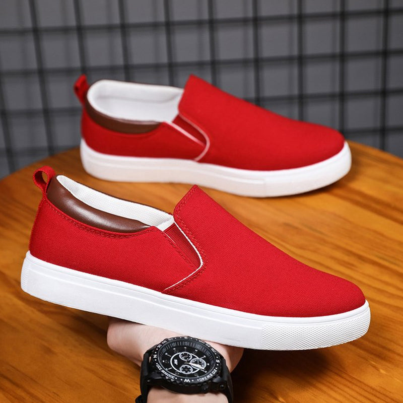 Lennard vászon férfi slip-on cipők