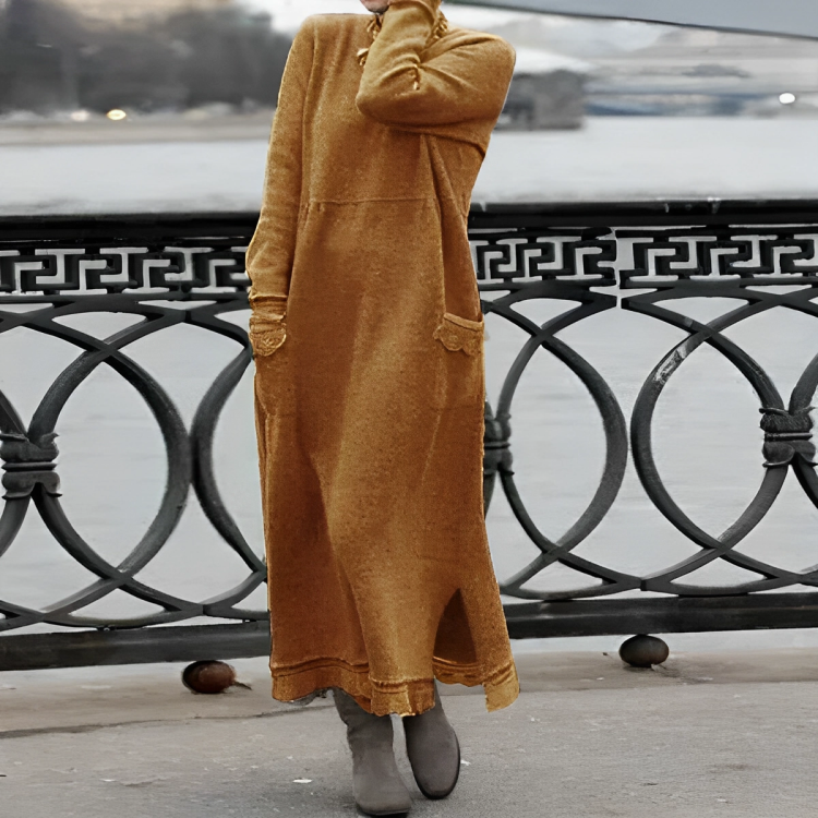 Casual Hosszú Téli Ruha - Noelle