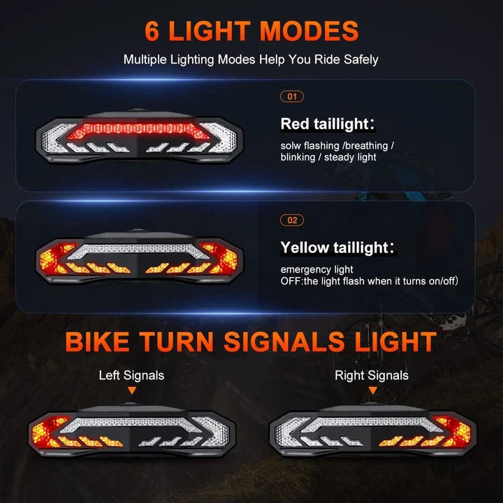 Okos hátsó lámpa riasztó - BikeGuard™