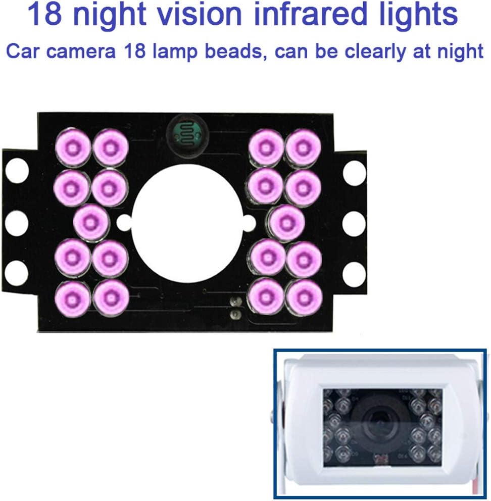 Teherautó hátsó kamera 12V/24V, 18 LED IR éjjellátóval, IP68