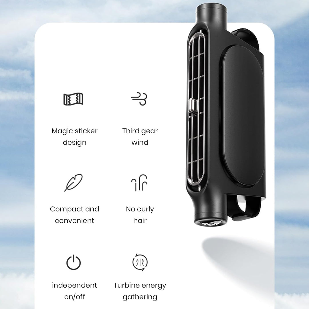 3 Sebességes USB Autós Hűtő Ventilátor & Fejtámasz Rögzítő – AutoBreeze (1+1 INGYEN)