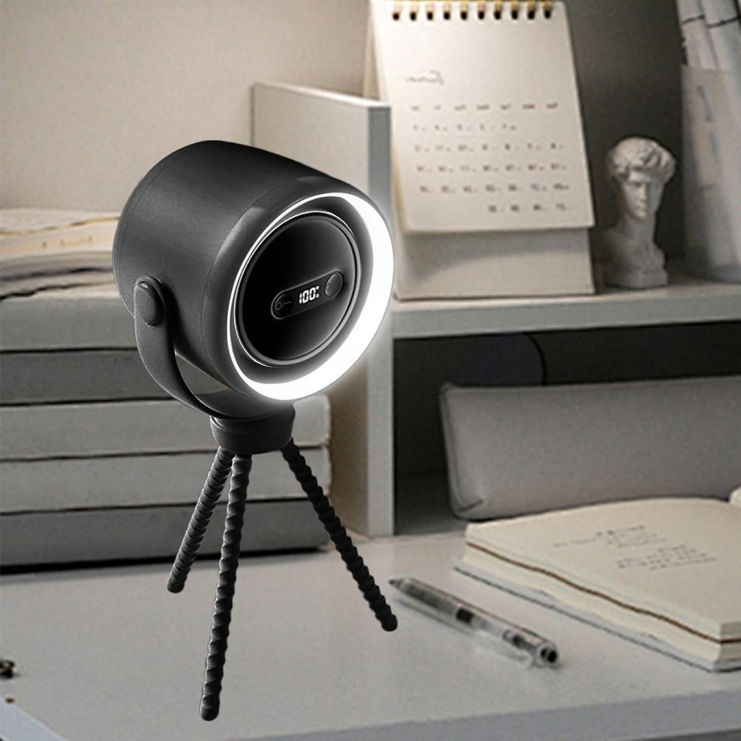 Újratölthető Clip-On Babakocsi Ventilátor Éjjeli Fénnyel 100 Sebesség