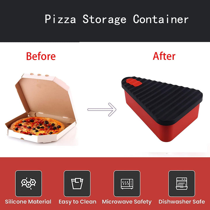 Újrahasználható pizza tárolóedény 2 tálcával – SliceSafe (1+1 INGYEN)