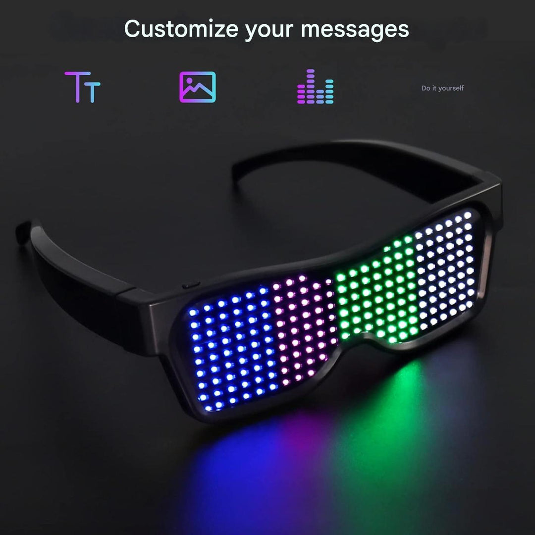 App-programozható LED ünnepi szemüveg - GlowBeat