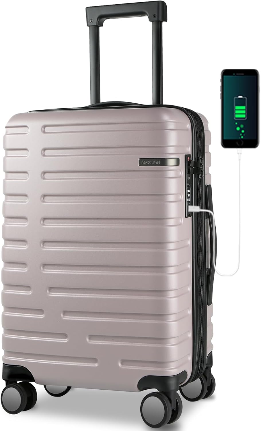 AA NOT AVAILABLE  Bővíthető kemény héjú kézipoggyász forgó kerekekkel és TSA zárjal