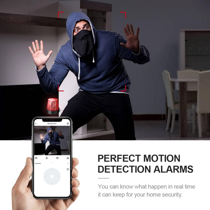 Mini biztonsági kamera 4K WiFi rejtett beltéri kamera éjjellátóval