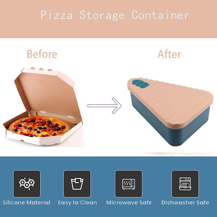 Újrahasználható pizza tárolóedény 2 tálcával – SliceSafe (1+1 INGYEN)
