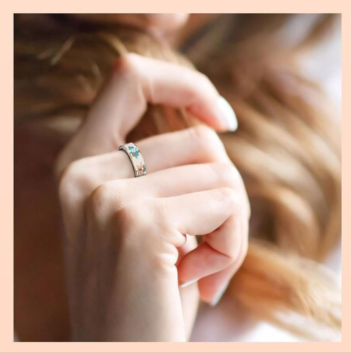 Smart Enamel Wellness Ring – Fitnesz és Alvás Követő iOS és Android számára – Aurina