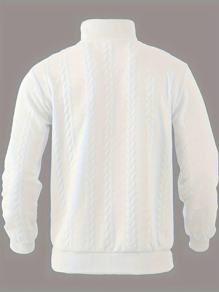 Retro Férfi Pulóver Cipzárral - Victor