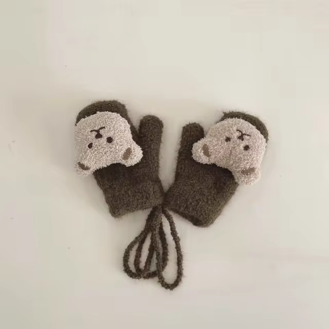 Gyermek Kesztyű Medvearccal – TinyBear Kesztyűk