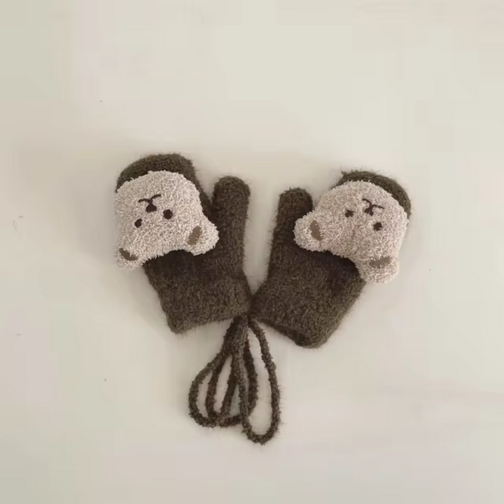 Gyermek Kesztyű Medvearccal – TinyBear Kesztyűk
