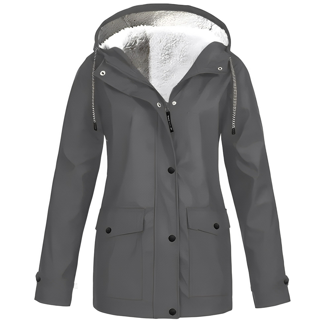 Fleece bélelt női esőkabát - WarmWarder