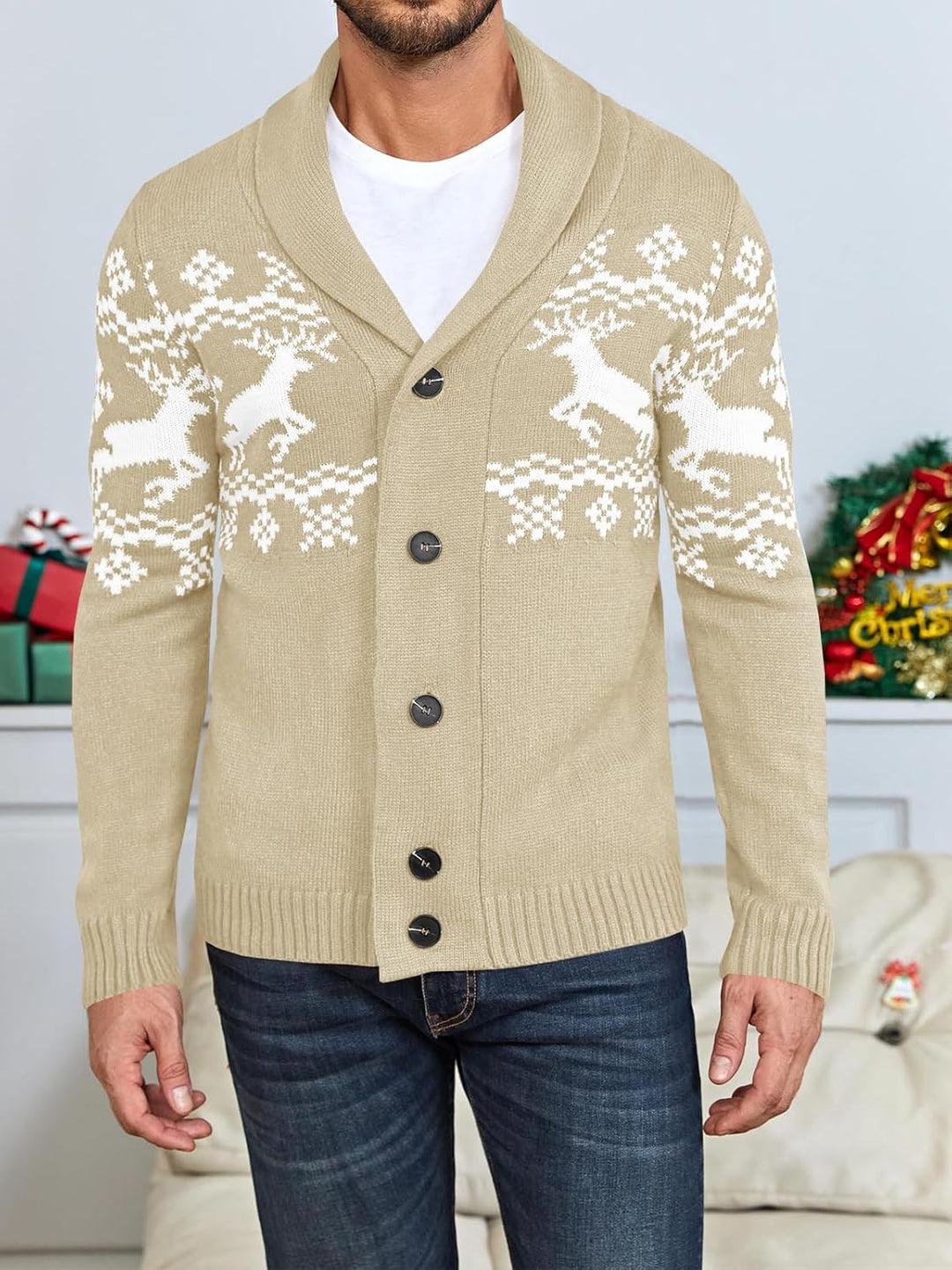 Kényelmes kötött férfi mellény - Lucas