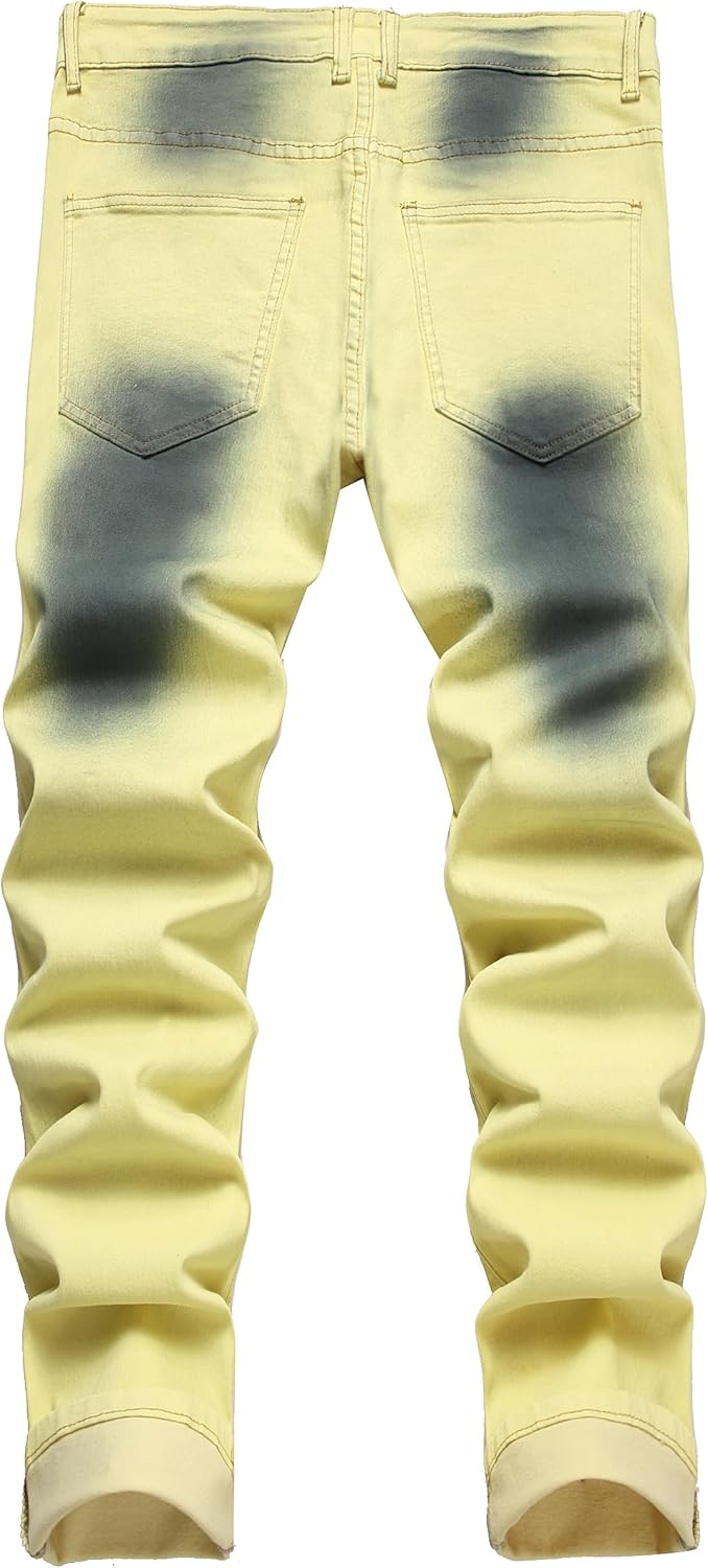 AA OOS Férfi Slim-Fit Koptatott Farmer - Mick