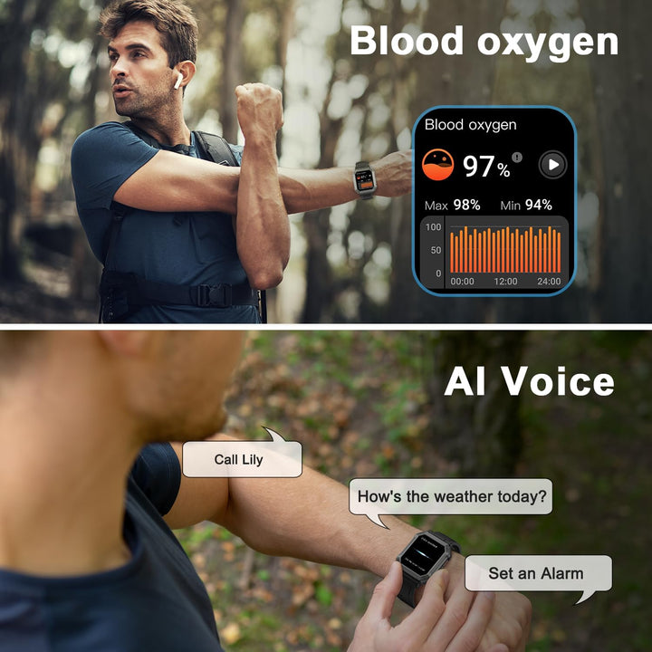 Katona Smartwatch Férfiaknak Fitnesz Követővel - Wayne
