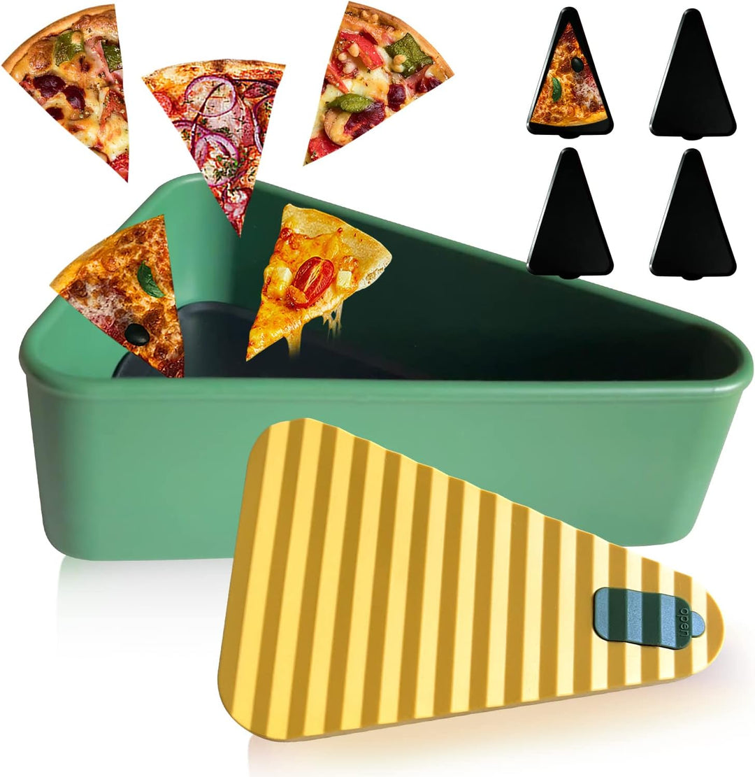 Újrahasználható pizza tárolóedény 2 tálcával – SliceSafe (1+1 INGYEN)
