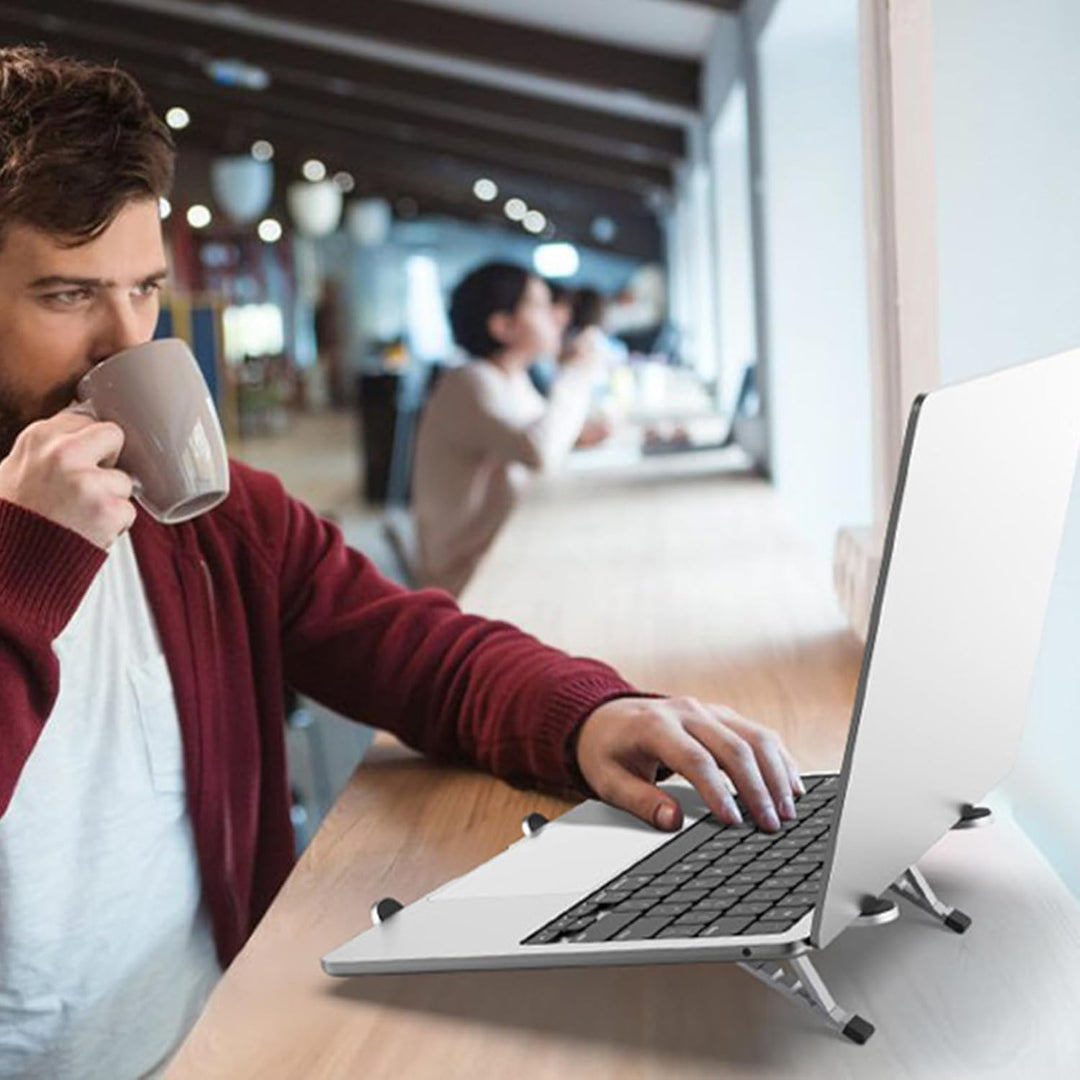 Állítható Laptop Állvány – Összecsukható Hűtő Notebook Tartó Irodához és Utazáshoz – Orvane