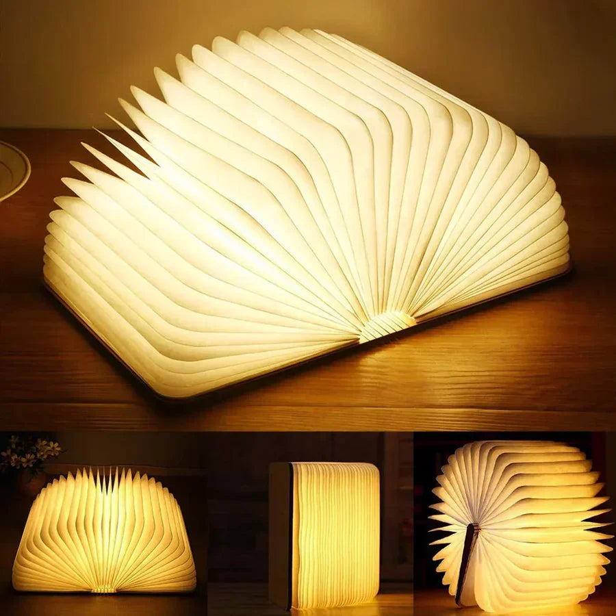 Hajtható Könyvlámpa Meleg LED-Világítással - StoryGlow