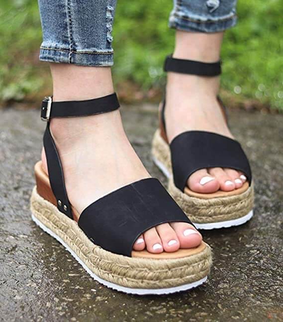 Divatos Női Espadrille Nyári Szandálok – Liv