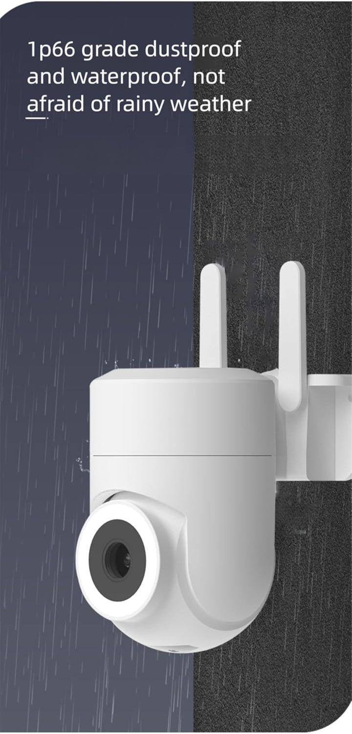 Kültéri és beltéri biztonsági kamera 2K 355°-os nézőponttal éjszakai látással