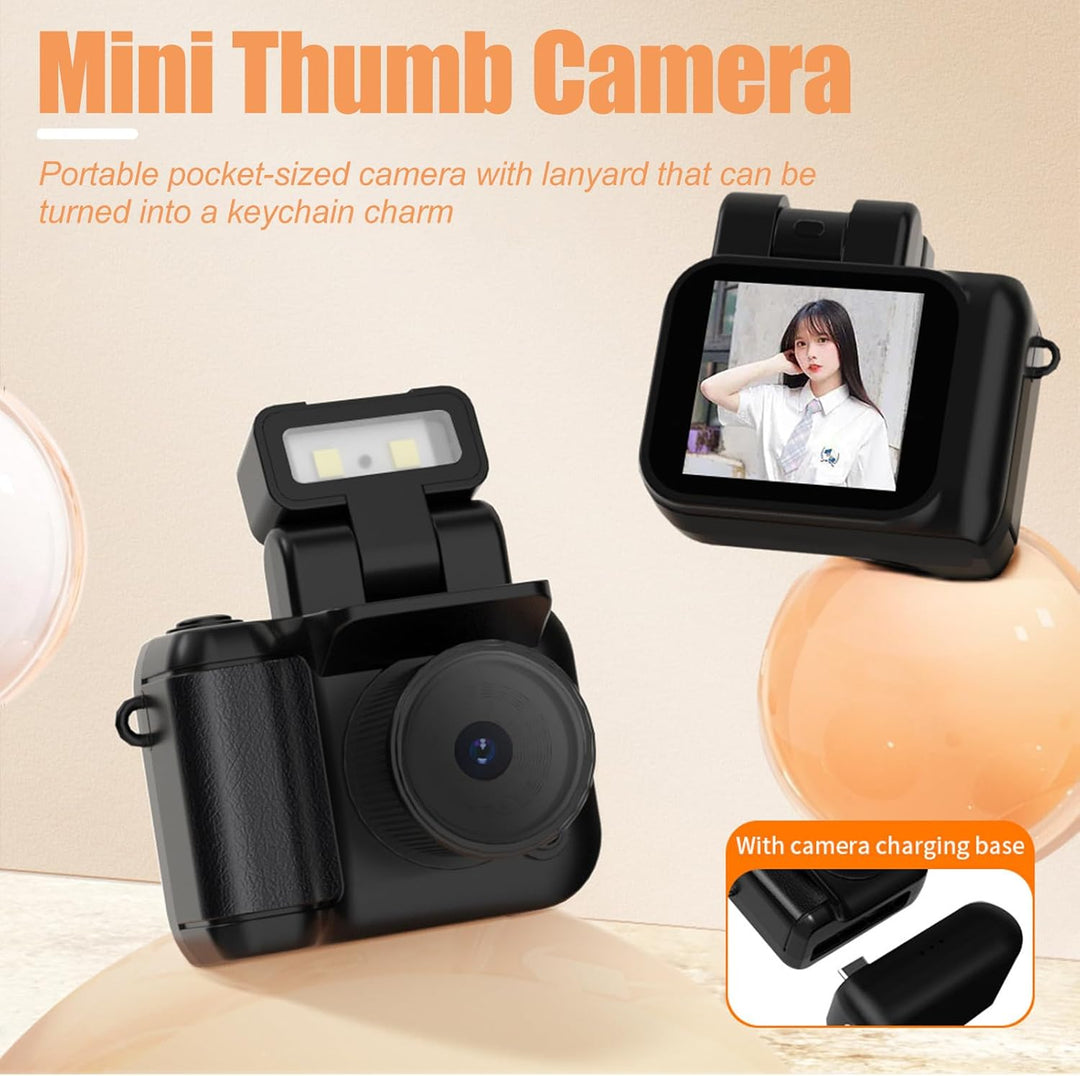 Mini kulcstartós digitális fényképezőgép 1080P videóval és retró dizájnnal – Rivoma