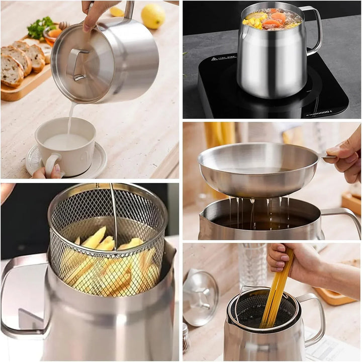 Kompakt Kerek Olajfőző - SnackMaster Pro