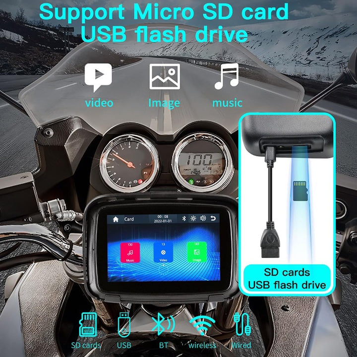 Hordozható Motorkerékpár Monitor 5" (12,7 cm) IPS Képernyővel – RideMate