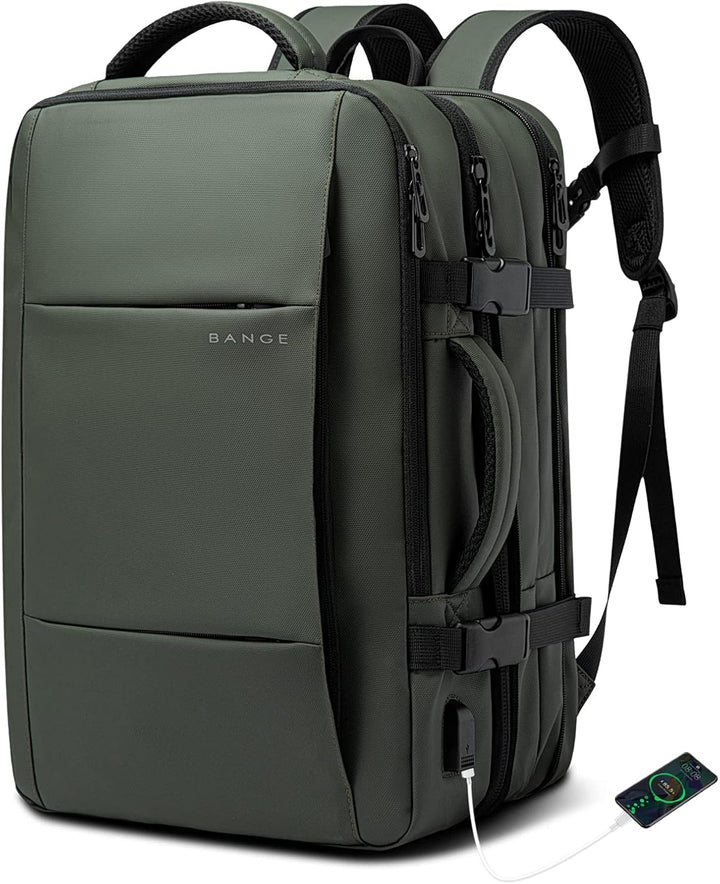 Bővíthető 26–45L vízálló utazó hátizsák laptop rekesszel és sporttáska fogantyúval