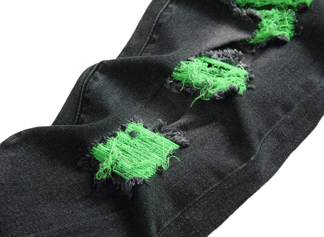 AA OOS Férfi Slim-Fit Koptatott Farmer - Mick