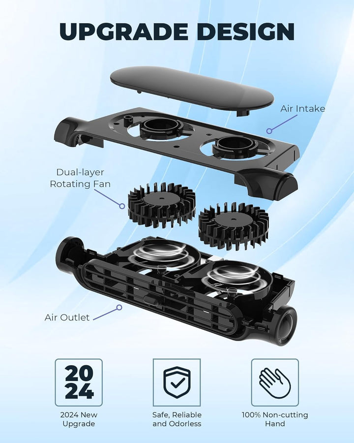 3 Sebességes USB Autós Hűtő Ventilátor & Fejtámasz Rögzítő – AutoBreeze (1+1 INGYEN)