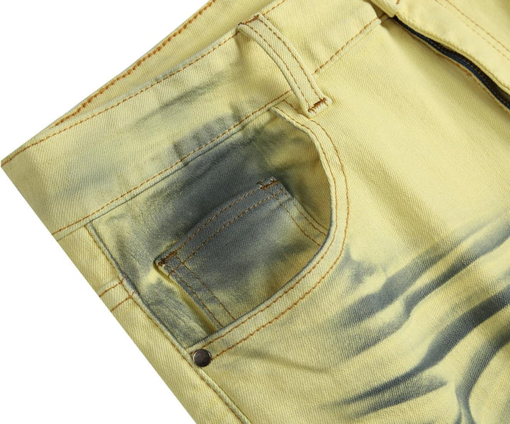 AA OOS Férfi Slim-Fit Koptatott Farmer - Mick