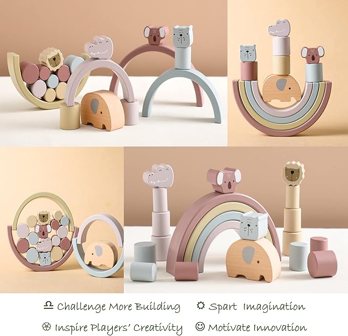 Montessori Fa Játék Készlet – Buildoro