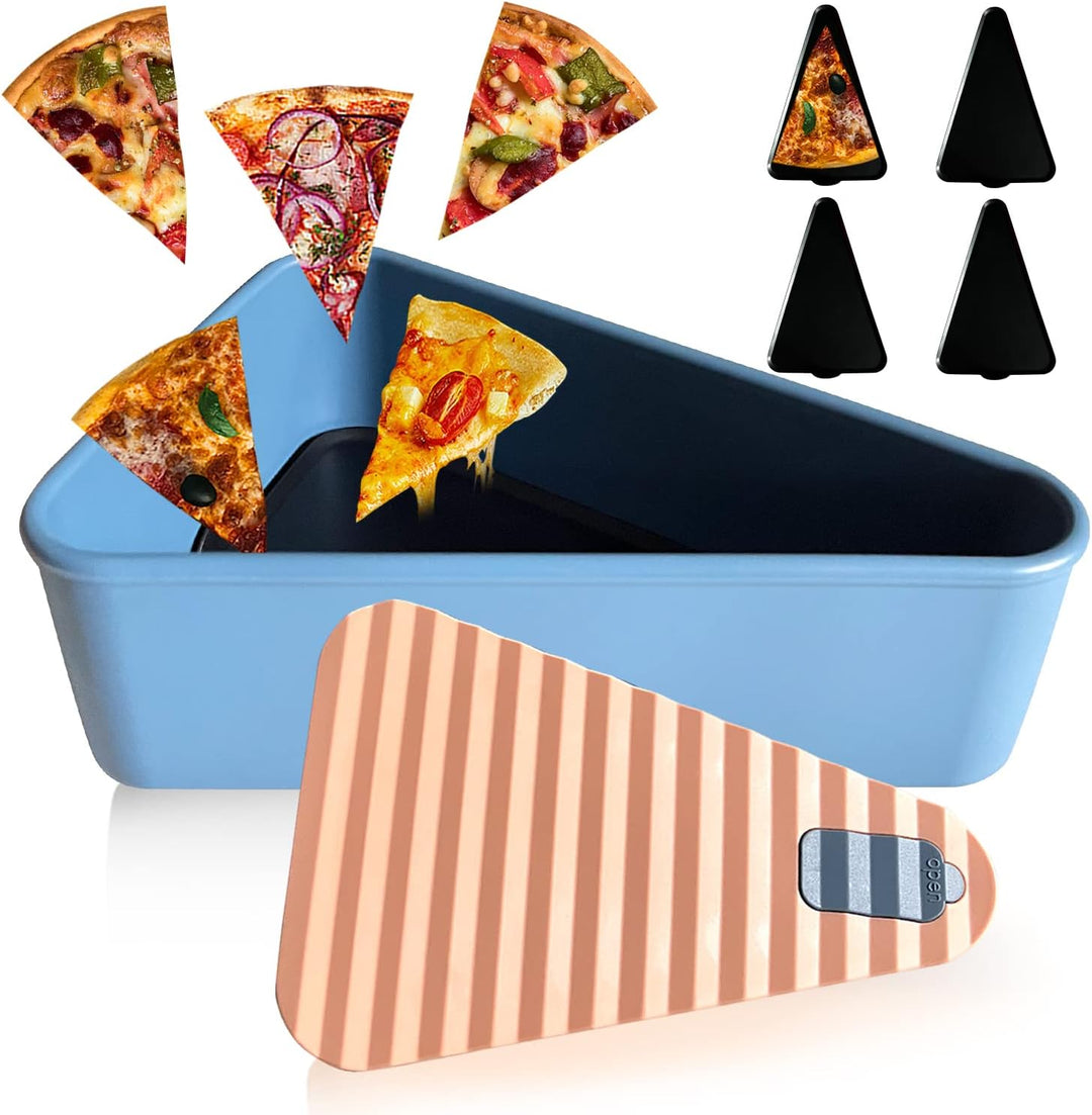 Újrahasználható pizza tárolóedény 2 tálcával – SliceSafe (1+1 INGYEN)