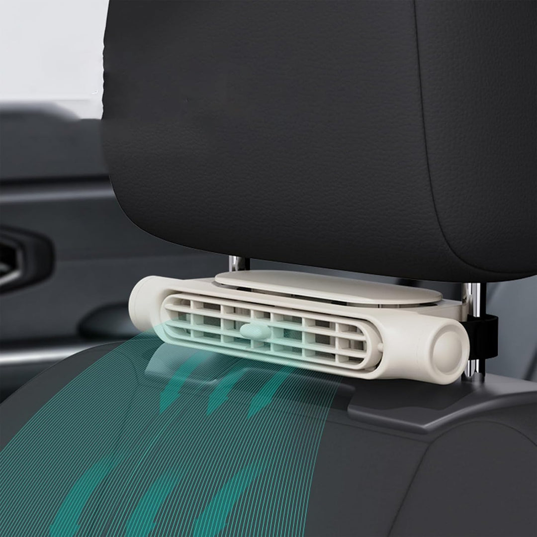 3 Sebességes USB Autós Hűtő Ventilátor & Fejtámasz Rögzítő – AutoBreeze (1+1 INGYEN)