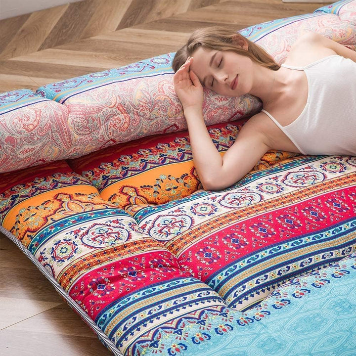 Hajtható japán futon padlómatrac memóriahab támogatással – Arivon