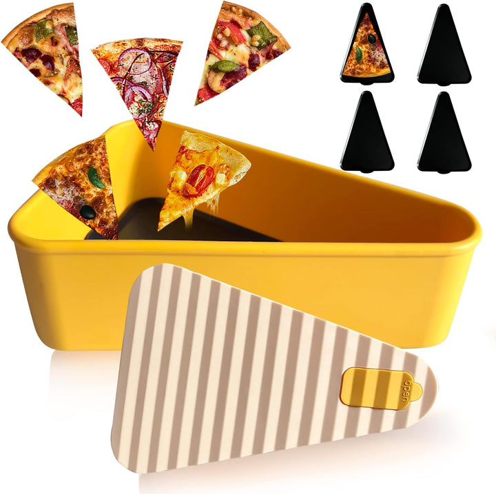 Újrahasználható pizza tárolóedény 2 tálcával – SliceSafe (1+1 INGYEN)