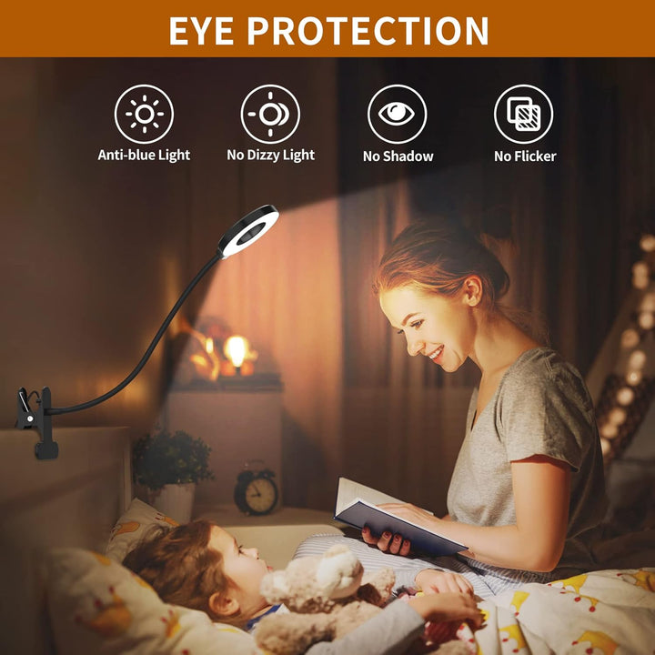 3 színmódos LED asztali klipszes lámpa & rugalmas gooseneck – Selvara (1+1 INGYEN)