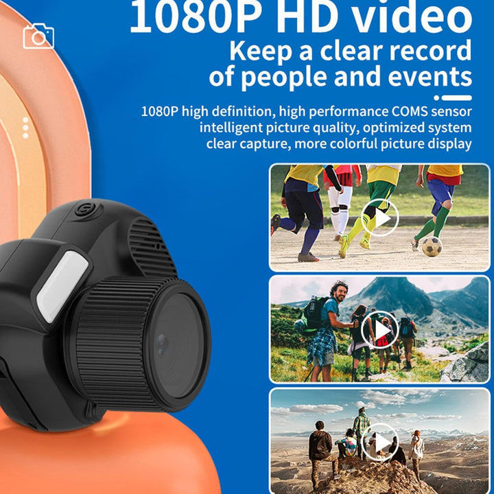 Mini digitális fényképezőgép 1080P színes kijelzővel és 100 perces akkumulátorral – Lurevo (1+1 INGYEN)