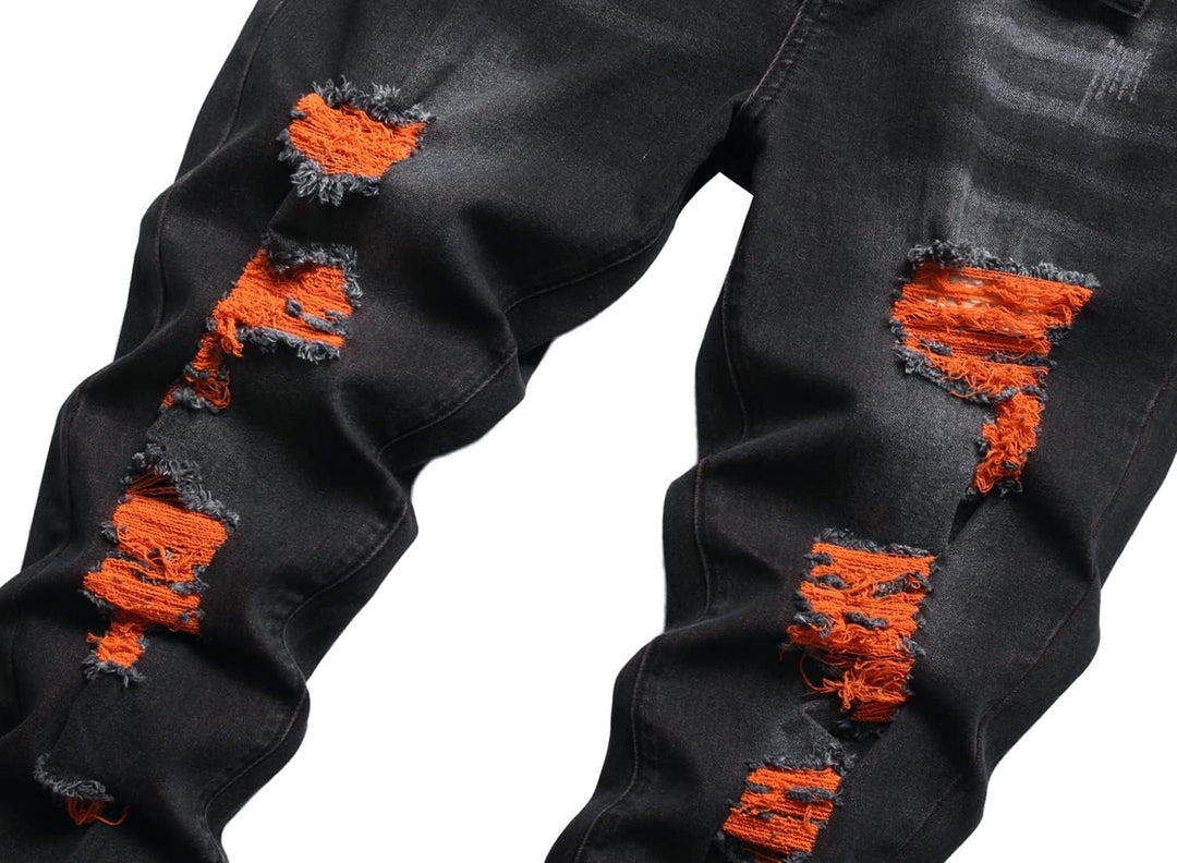 AA OOS Férfi Slim-Fit Koptatott Farmer - Mick