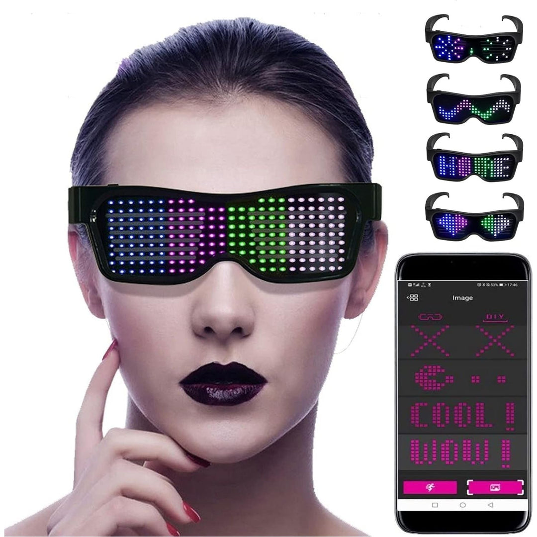 App-programozható LED ünnepi szemüveg - GlowBeat
