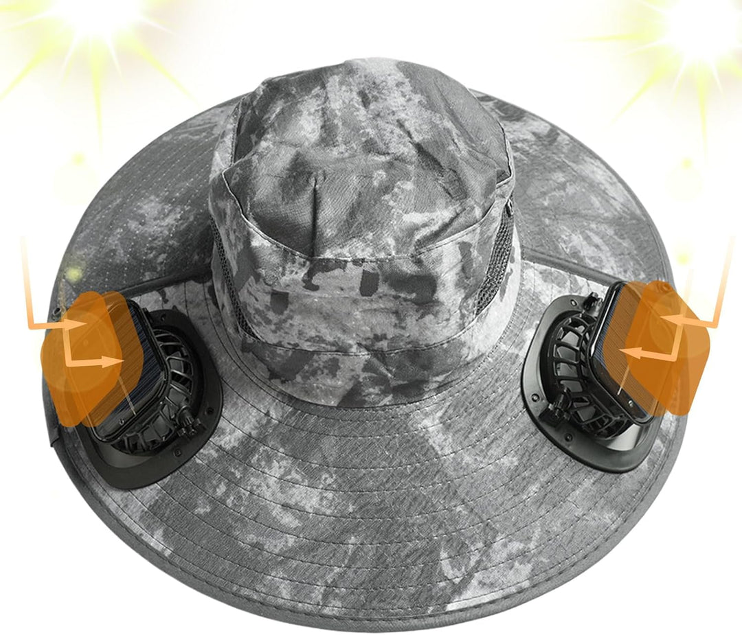 Napelemes Ventilátor Hűtő Sapka UV Védelemmel – Solvoro