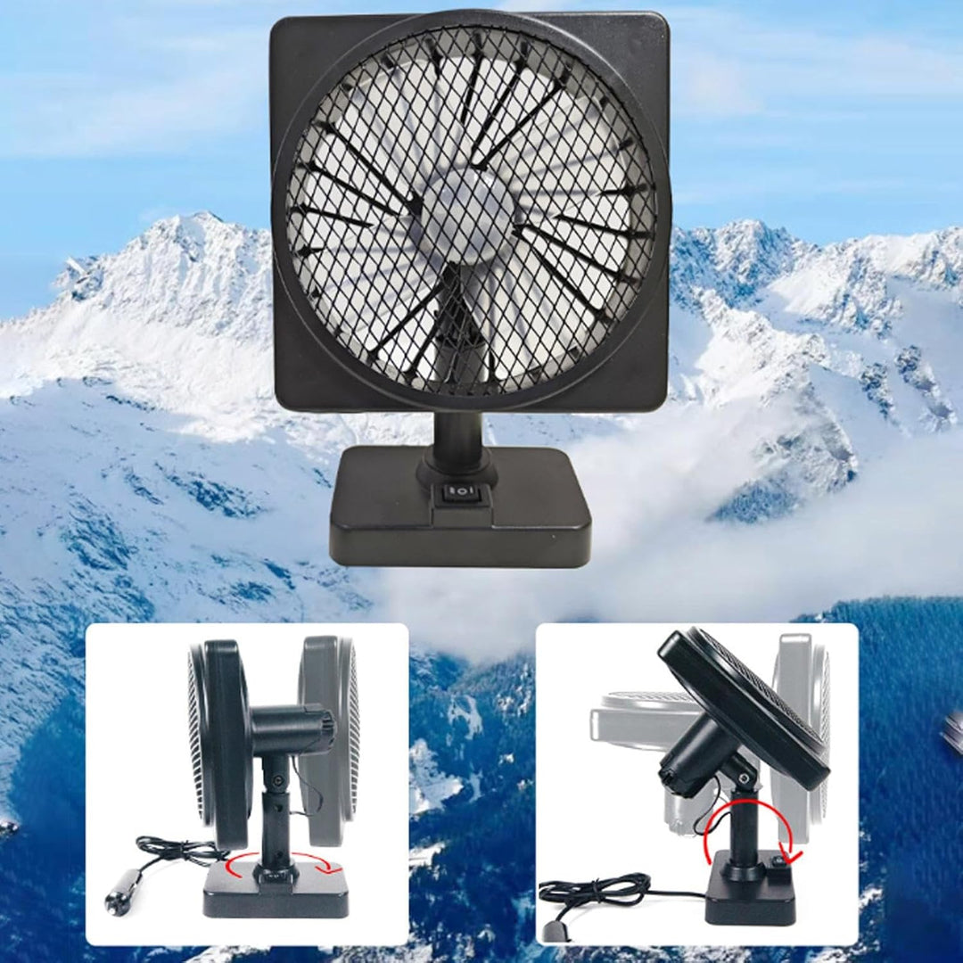 12V USB Levegő Keringető Autós Légkondicionáló Ventilátor 360°-os Forgással (1+1 INGYEN) – Aurovent